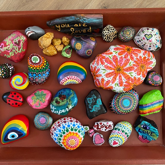 Hand painted Wizard of OZ Rocks 1-of-a-kind Art Painting - No 2 Alike! ππ π‘β€οΈ - Picture 5 of 9